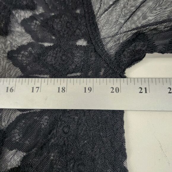 Rachel Zoe Kimono Cover Up Duster Black Lace One Size Fits Most Bohemian Boho - Picture 12 of 14